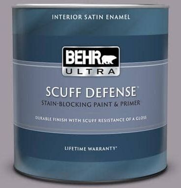 BEHR ULTRA 1 qt. #N570-3 Art Nouveau Glass Extra Durable Satin Enamel Interior Paint & Primer