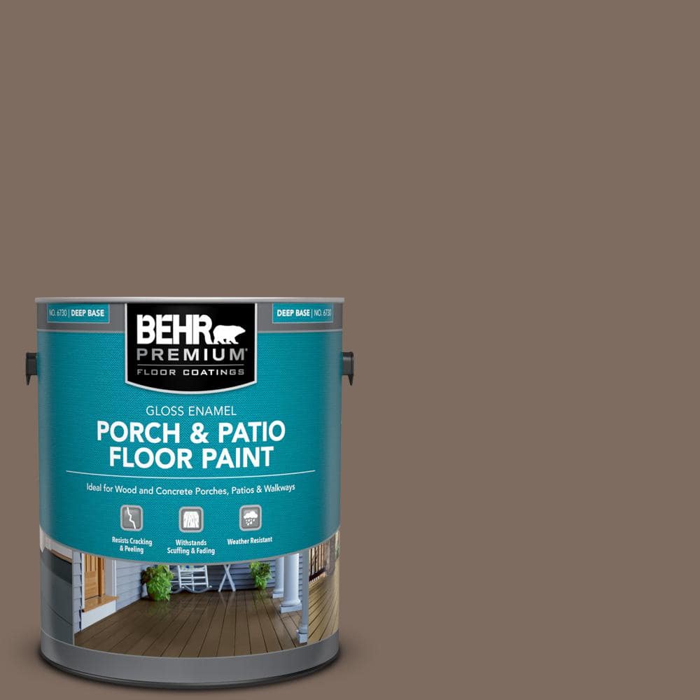 BEHR PREMIUM 1 gal. #PPU5-03 Antique Earth Gloss Enamel Interior/Exterior Porch and Patio Floor Paint