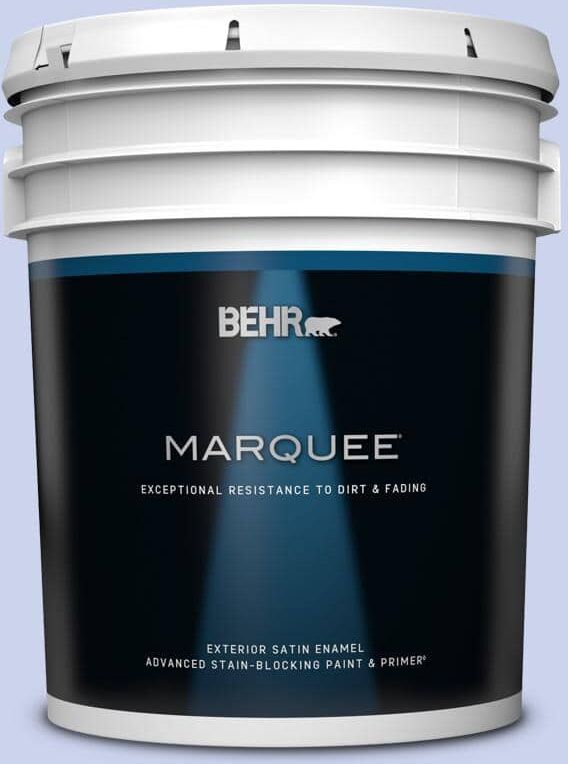 BEHR MARQUEE 5 gal. #P540-2 Garden Fairy Satin Enamel Exterior Paint & Primer