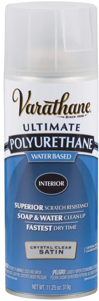 Varathane 11.25 oz. Clear Satin Water-Based Interior Polyurethane Spray Paint (6-Pack)