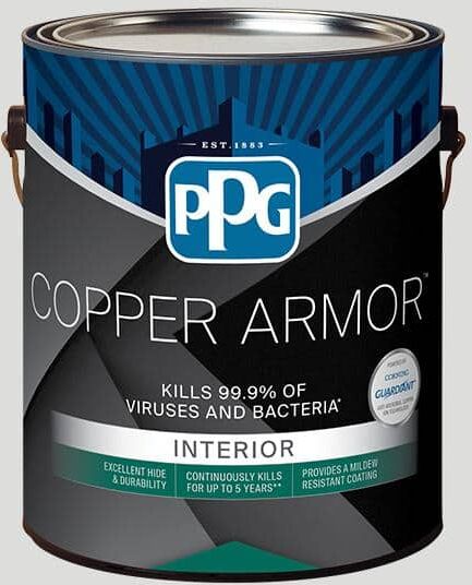 COPPER ARMOR 1 gal. PPG0996-1 Shining Scale Eggshell Interior Paint