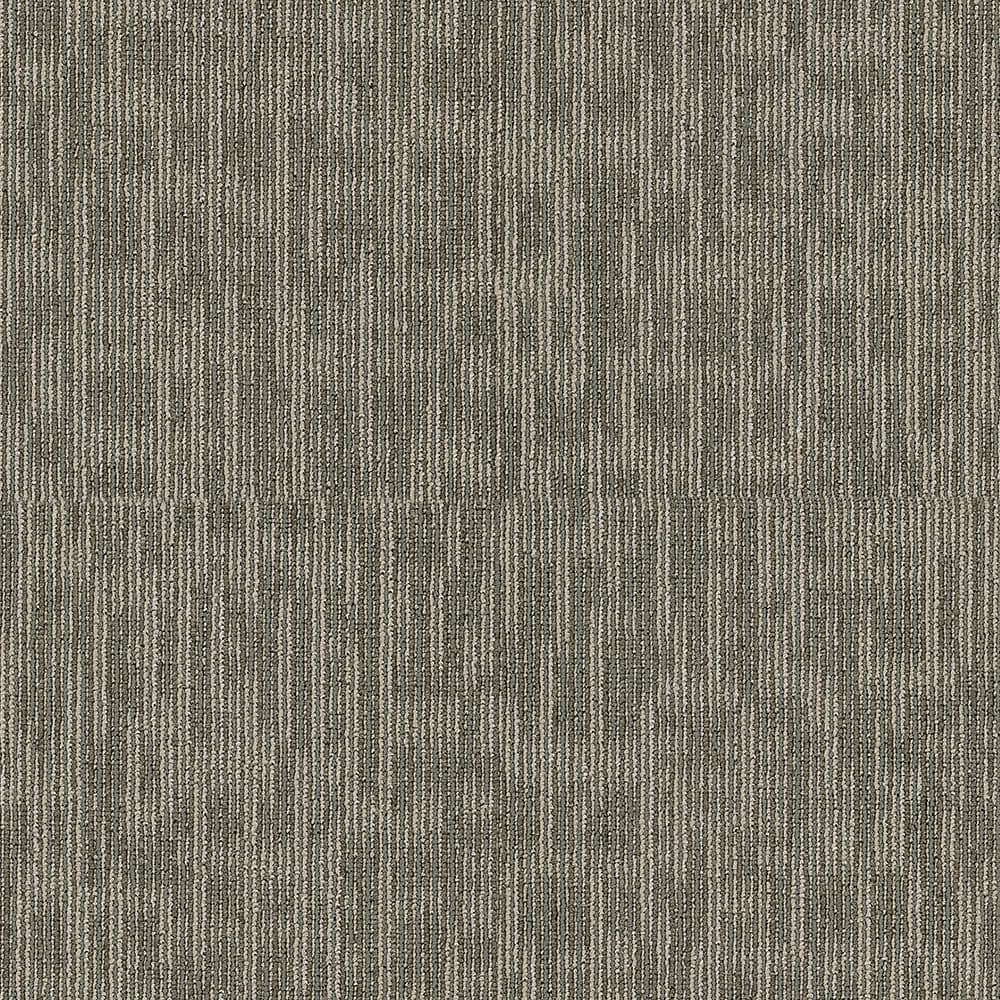 Shaw Generous Gray Residential 24 in. x 24 Glue-Down Carpet Tile (20 Tiles/Case) 80 sq. ft.