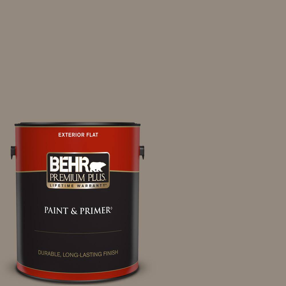 BEHR PREMIUM PLUS 1 gal. #MQ2-57 Art District Flat Exterior Paint & Primer