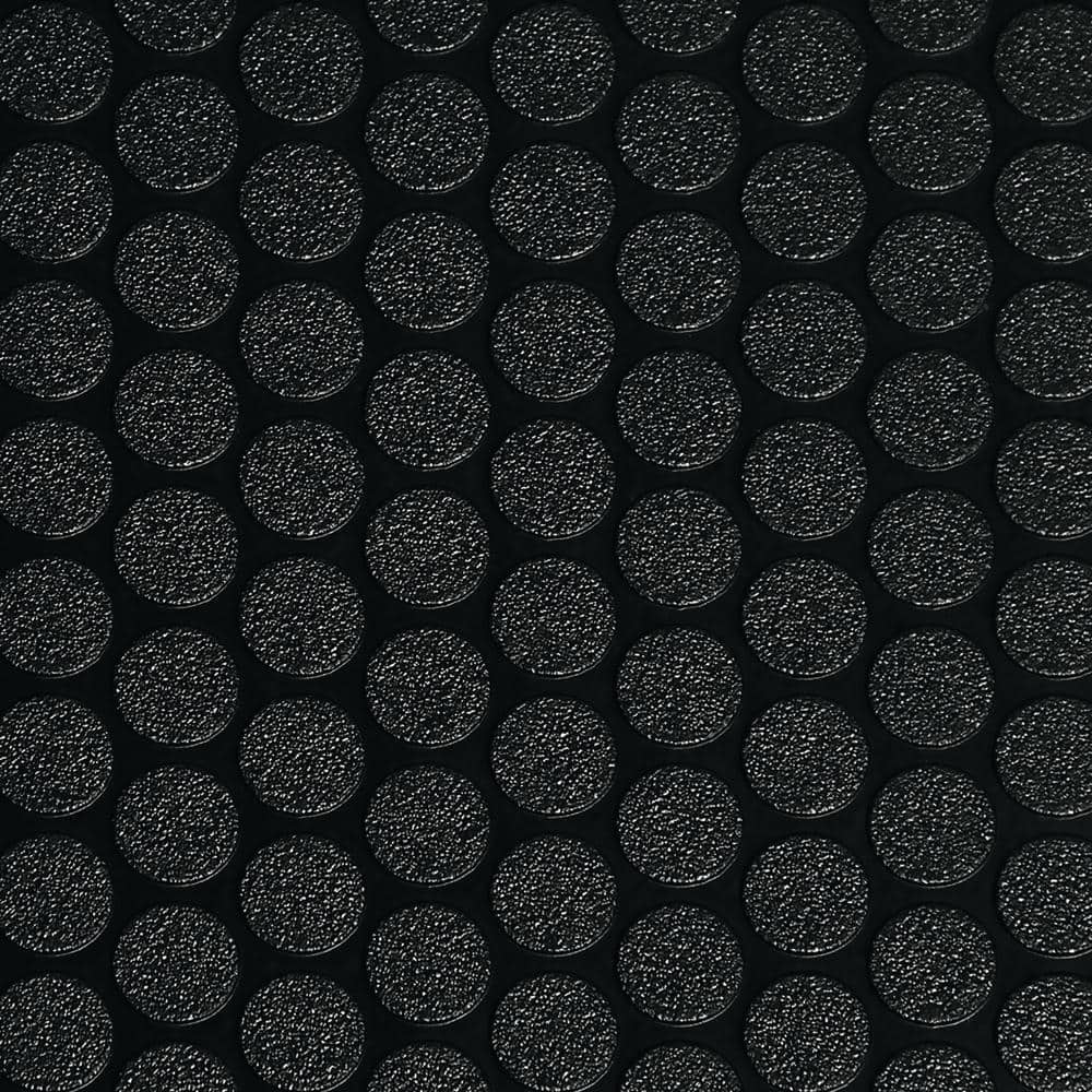 G-Floor Small Coin 10 ft. x 24 ft. Midnight Black Commercial Grade Vinyl Garage Flooring Cover and Protector