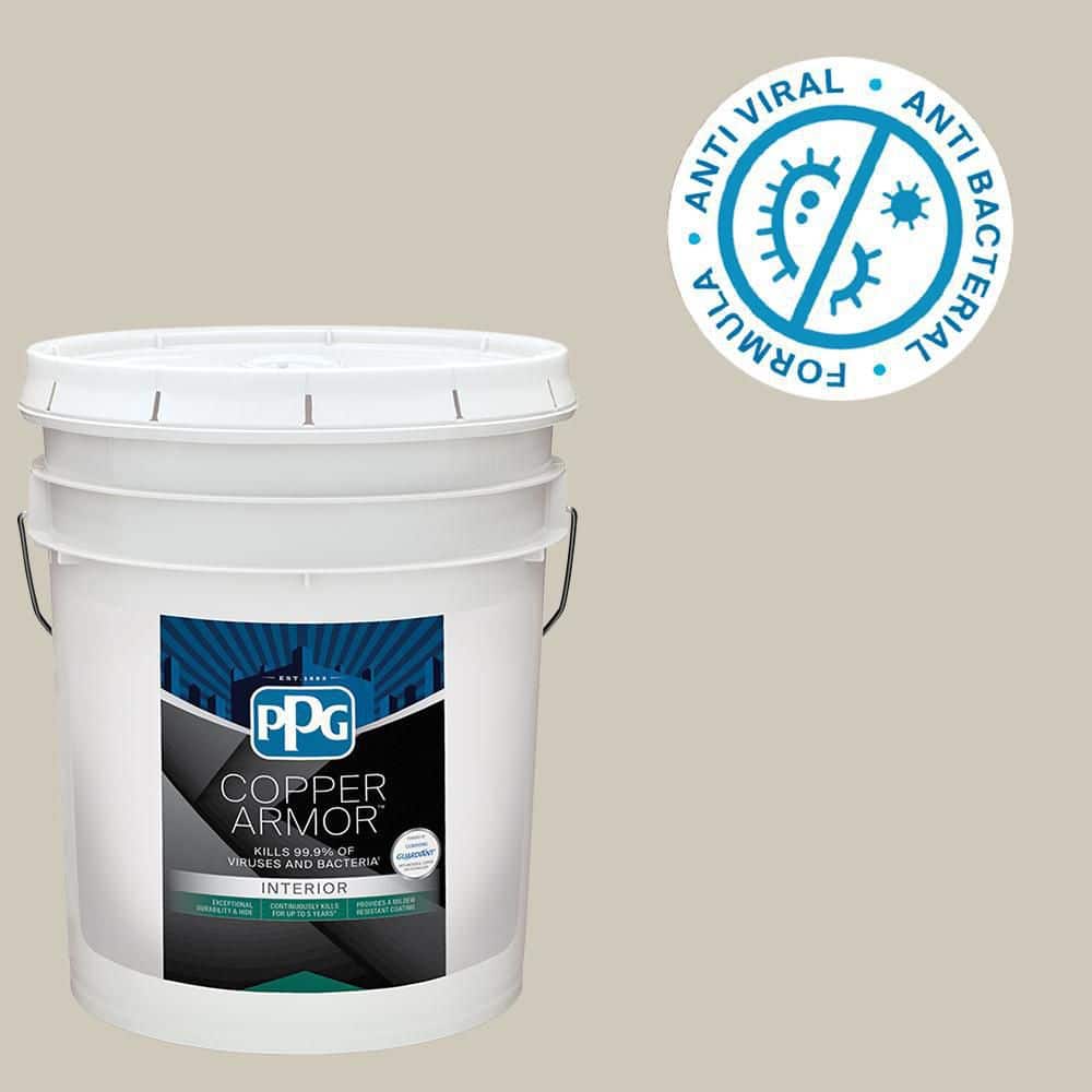 COPPER ARMOR 5 gal. PPG1008-2 Storm'S Coming Semi-Gloss Interior Paint