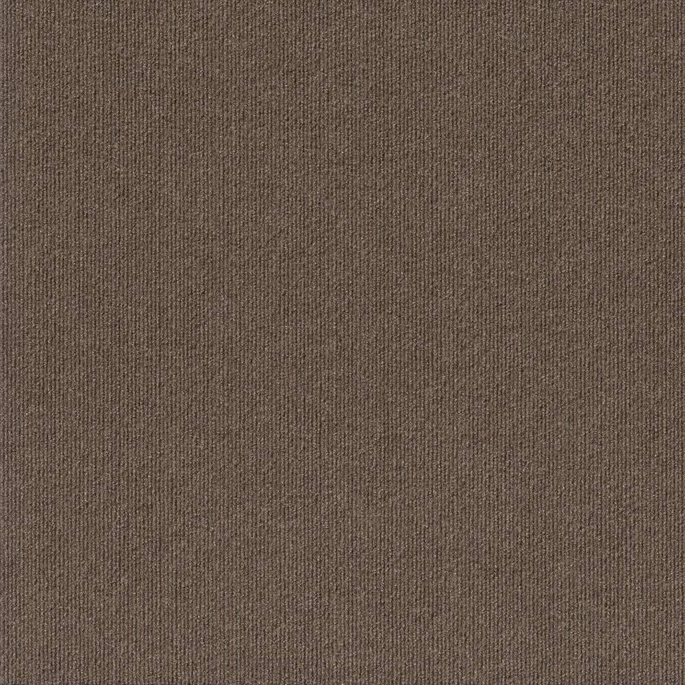 Foss Elk Ridge Espresso Residential/Commercial 24 in. x 24 Peel and Stick Carpet Tile (15 Tiles/Case) 60 sq. ft.