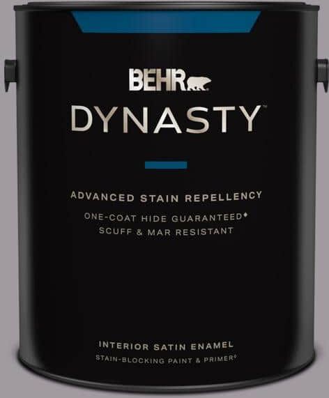 BEHR DYNASTY 1 gal. #N570-3 Art Nouveau Glass One-Coat Hide Satin Enamel Interior Stain-Blocking Paint and Primer