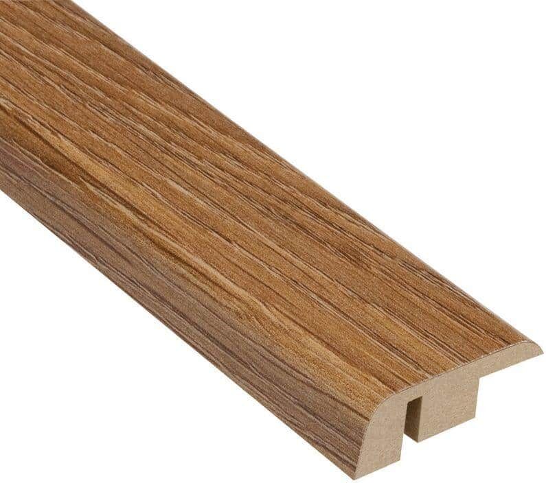 Palace Oak Light 7/16 in. Thick x 1-5/16 in. Wide x 94 in. Length Laminate Carpet Reducer Molding