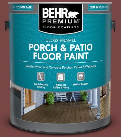 BEHR PREMIUM 1 gal. #150F-7 Burnt Tile Gloss Enamel Interior/Exterior Porch and Patio Floor Paint