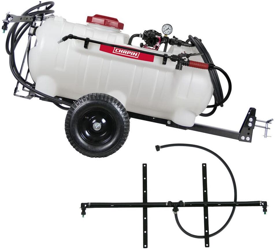 Chapin International Chapin 97714: 25 gal. Tow-Behind 2.5GPM/12V EZ Mount Deluxe Multi-Purpose ATV/UTV Tank Sprayer