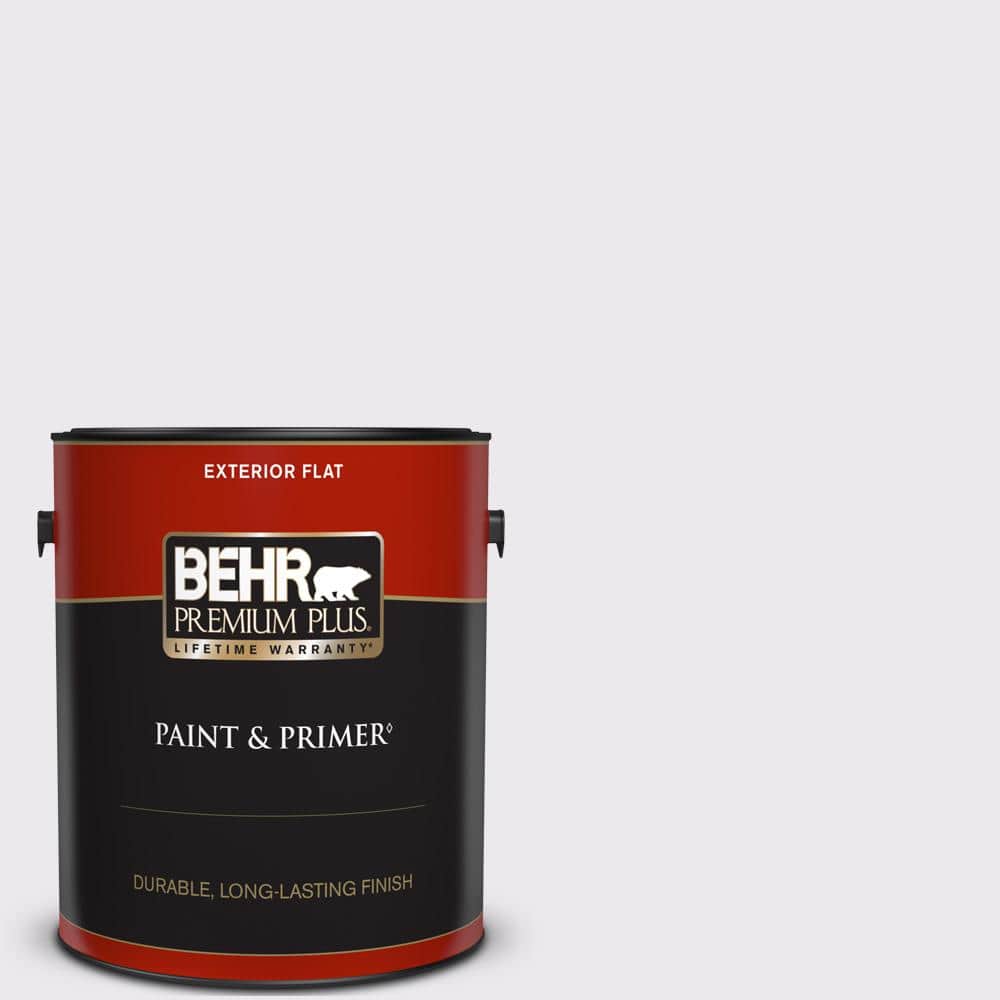 BEHR PREMIUM PLUS 1 gal. #PPL-22 Dried Lavender Flat Exterior Paint & Primer