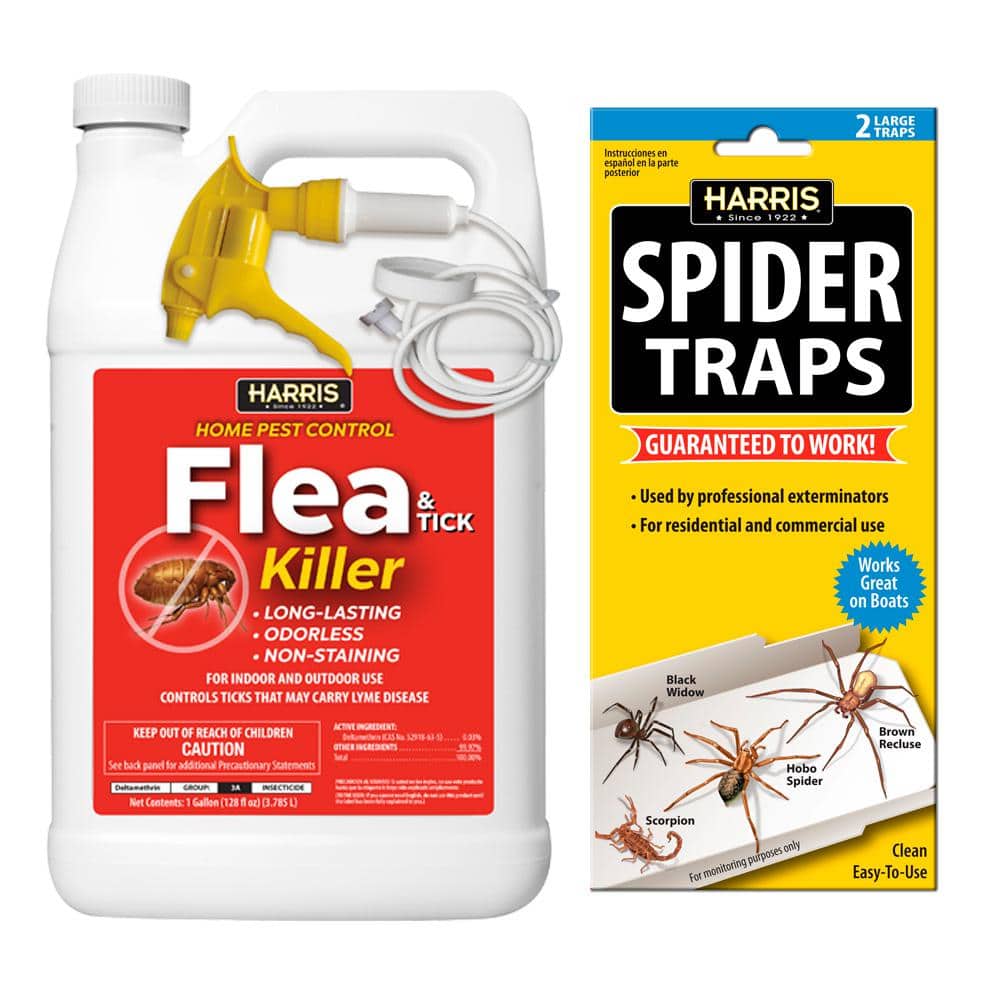 Harris Flea and Tick Killer and Spider Trap Value Pack