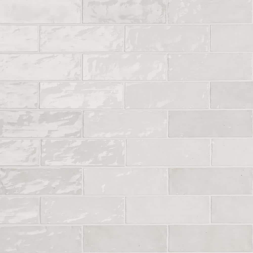 Ivy Hill Tile Kingston White 3 in. x 8 in. Glazed Ceramic Wall Tile (5.38 sq. ft./case)