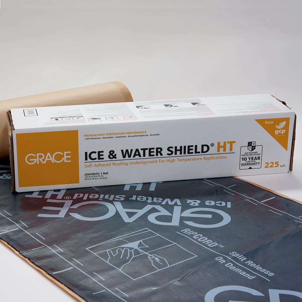 GCP Applied Technologies Grace Ice and Water Shield HT 36 in. x 75 ft. Roll Self-Adhered Roofing Underlayment (225 sq. ft.)