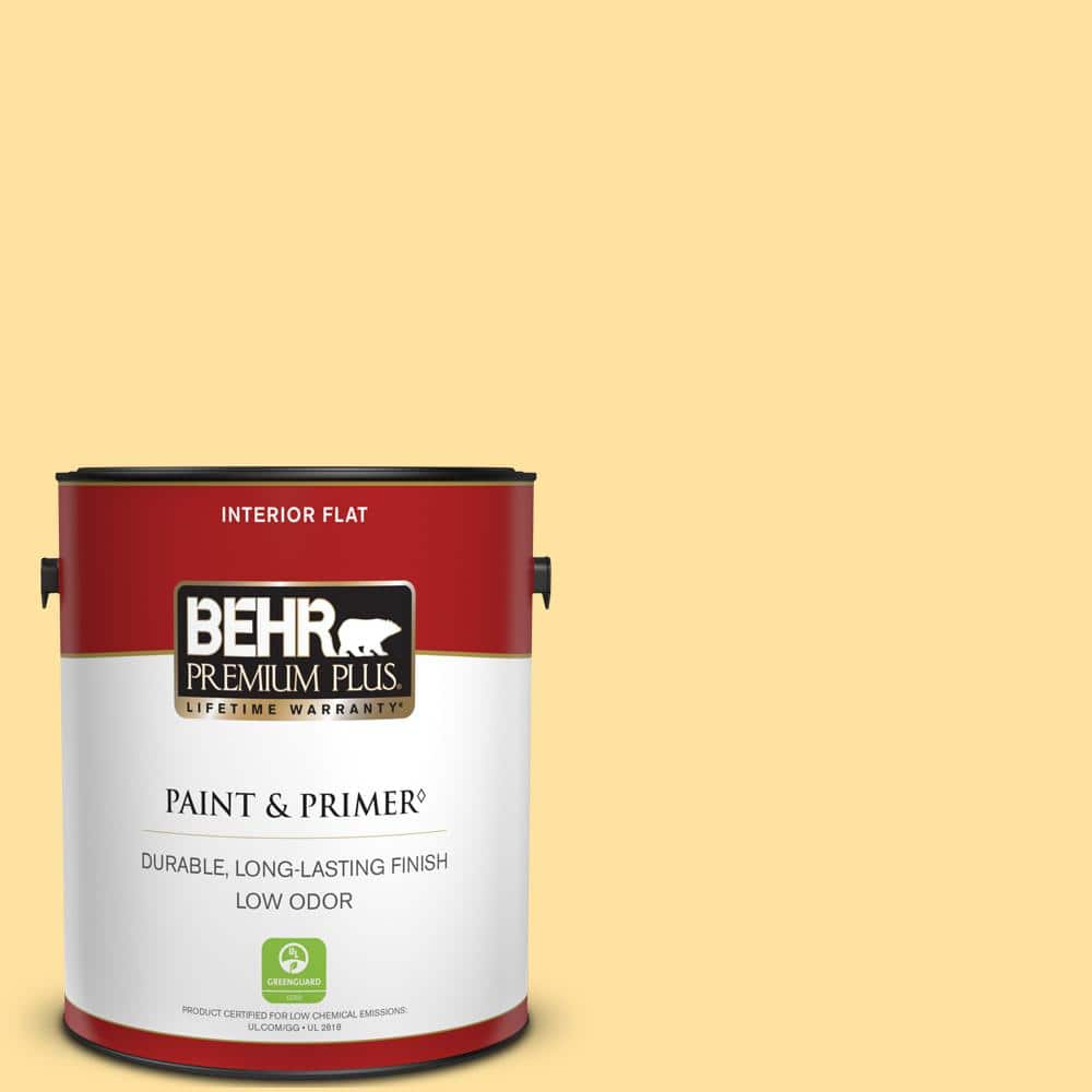 BEHR PREMIUM PLUS 1 gal. #P280-3 Polka Dot Skirt Flat Low Odor Interior Paint & Primer