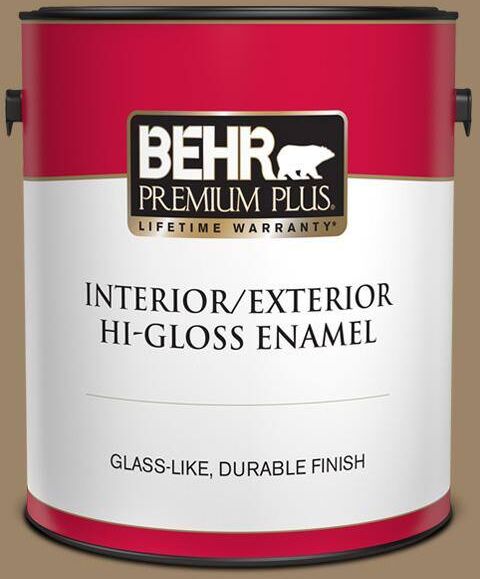 BEHR PREMIUM PLUS 1 gal. #PPU7-04 Collectible Hi-Gloss Enamel Interior/Exterior Paint