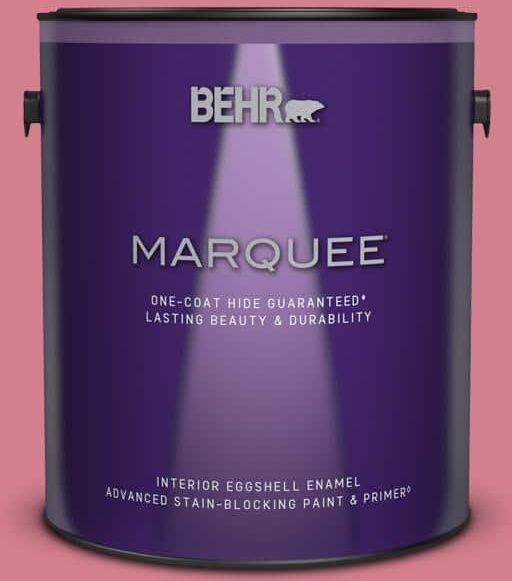 BEHR MARQUEE 1 gal. #P140-4 I Pink I Can Eggshell Enamel Interior Paint & Primer