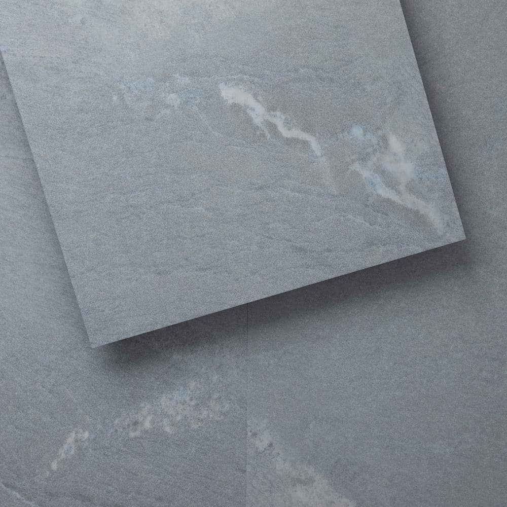 Lucida Surfaces GlueCore Moonrock 22 MIL x 12 in. W x 24 in. L Glue Down Waterproof Vinyl Tile Flooring (36 sqft/case)