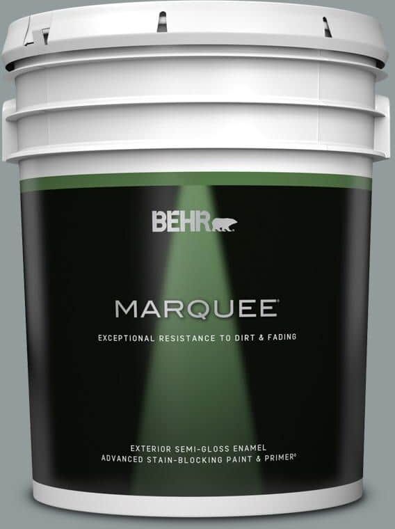 BEHR MARQUEE 5 gal. #720F-4 Stone Fence Semi-Gloss Enamel Exterior Paint & Primer