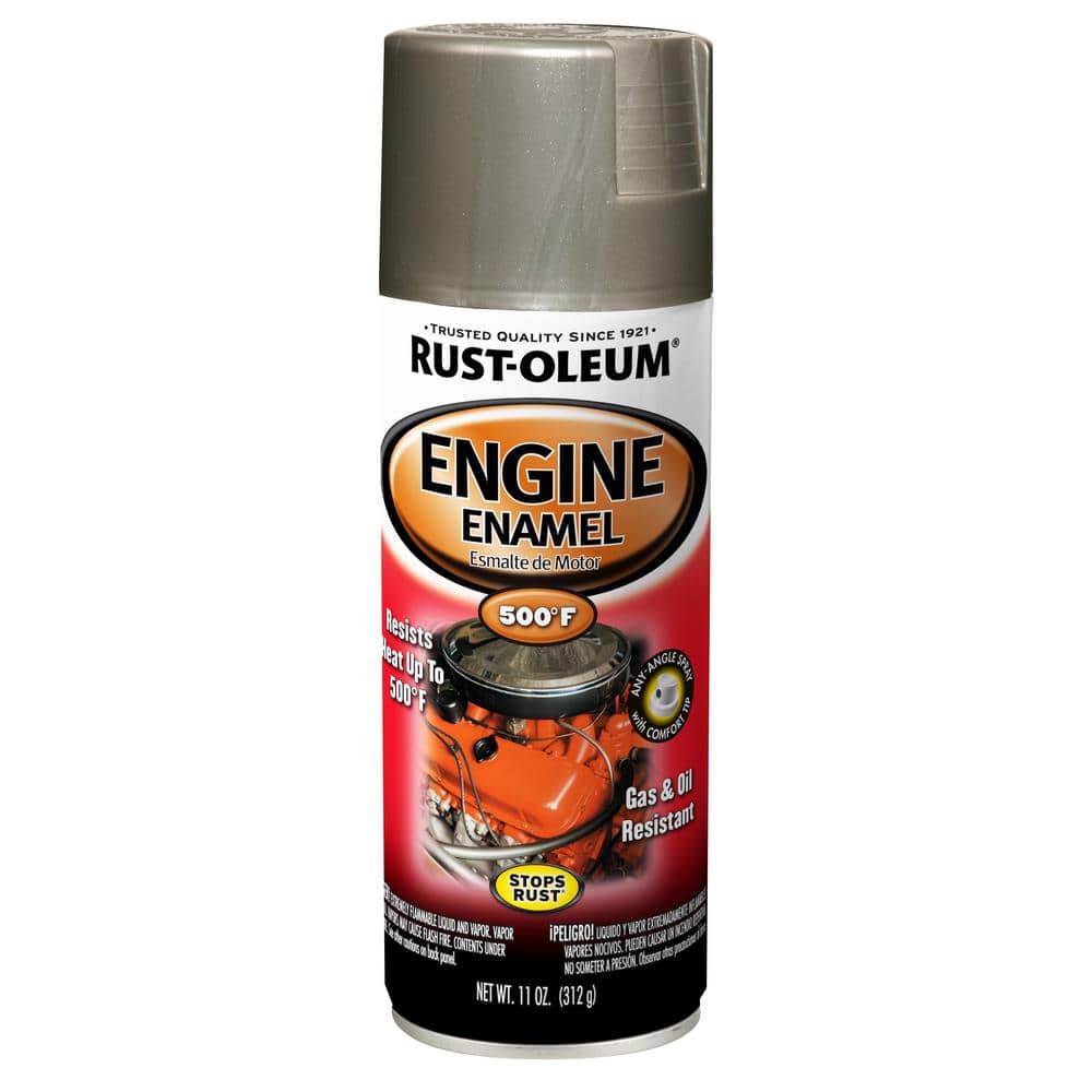 Rust-Oleum Automotive 11 oz. Semi-Gloss Aluminum Engine Enamel Spray Paint (6-Pack)