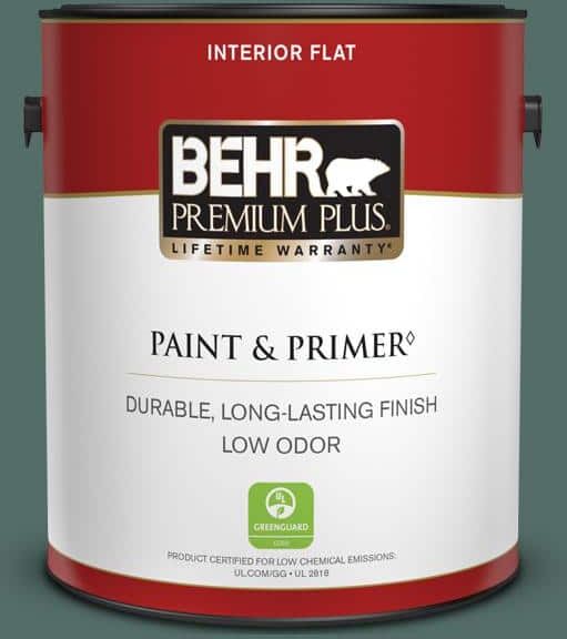 BEHR PREMIUM PLUS 1 gal. #MQ6-39 Chelsea Garden Flat Low Odor Interior Paint & Primer