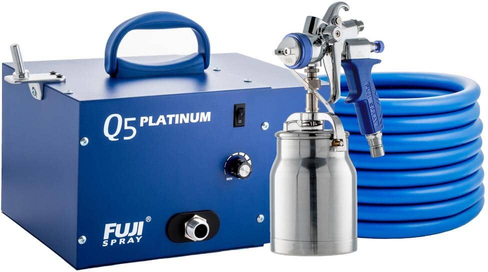 Fuji Q5 PLATINUM - T70 HVLP Paint Sprayer Gun with Bottom Feed 1 qt. Cup and 1.3 mm Air Cap Set HVLP Paint Sprayer System