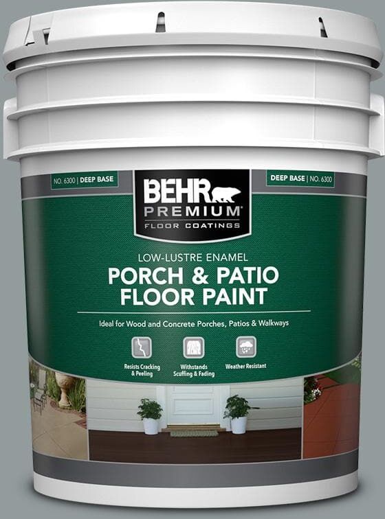 BEHR PREMIUM 5 gal. #720F-4 Stone Fence Low-Lustre Enamel Interior/Exterior Porch and Patio Floor Paint