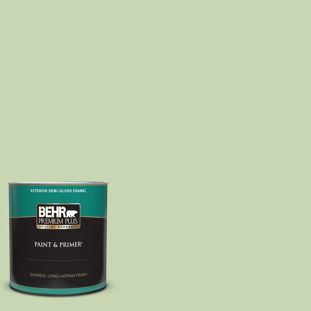 BEHR PREMIUM PLUS 1 qt. #M370-3 Spice Garden Semi-Gloss Enamel Exterior Paint & Primer