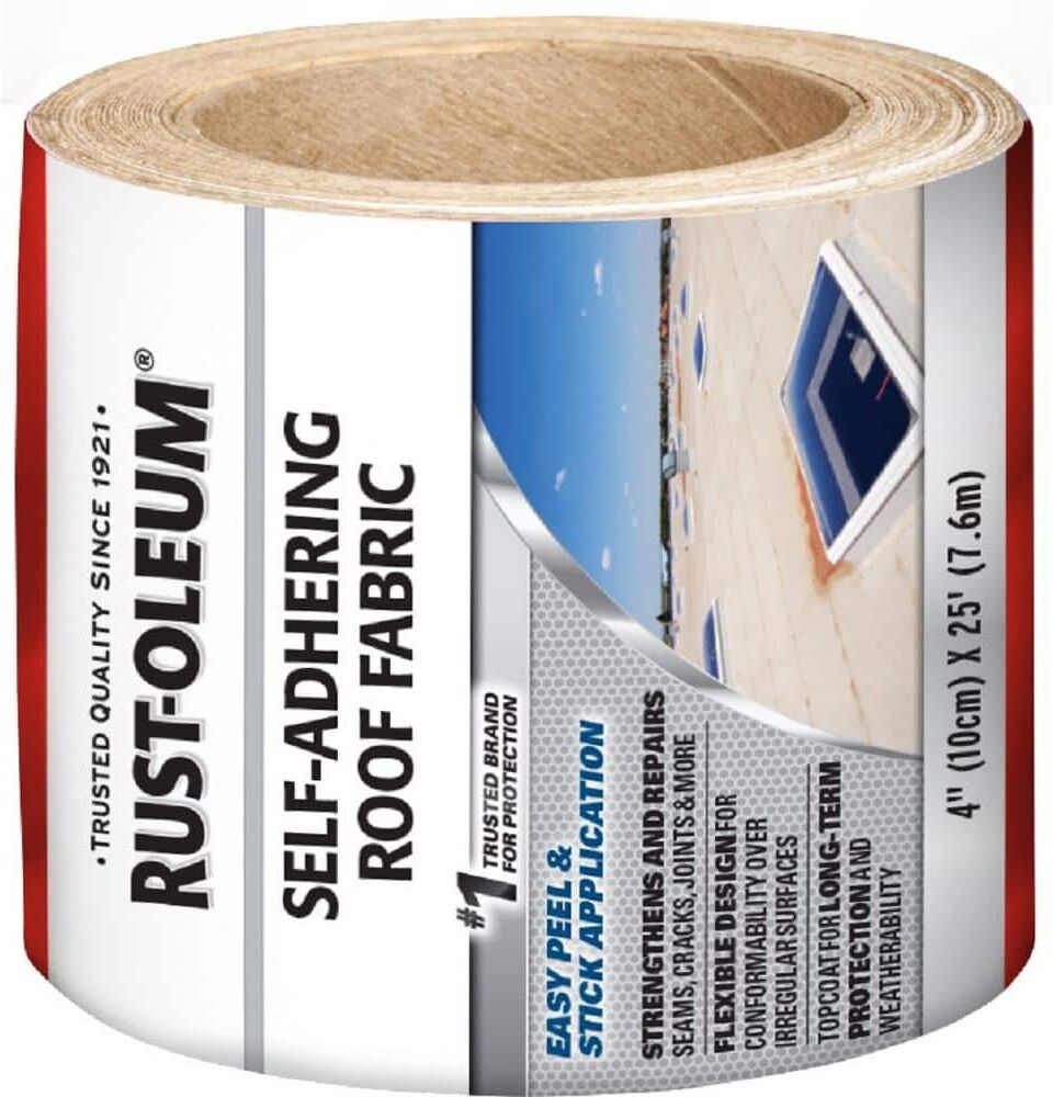 Rust-Oleum 4 x 25 in. Roof Patch Self Adhering Tape (6-Pack)