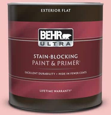 BEHR ULTRA 1 Qt. #140C-2 My Fair Lady Flat Exterior Paint & Primer