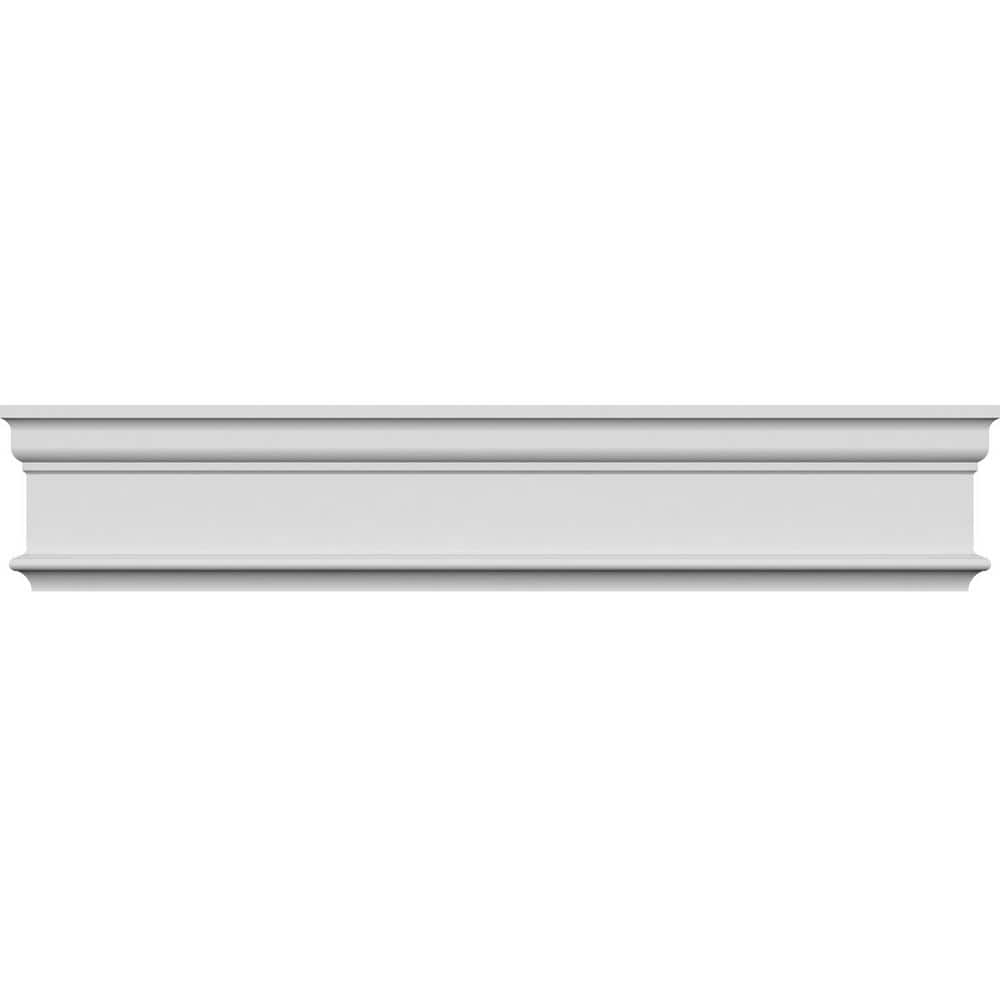 Ekena Millwork 1-1/8 in. x 103 in. x 4-5/8 in. Polyurethane Holmdel Crosshead Moulding