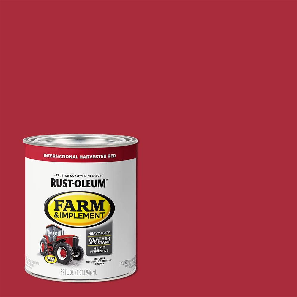 Rust-Oleum 1 qt. Farm & Implement International Harvester Red Gloss Enamel Paint (2-Pack)