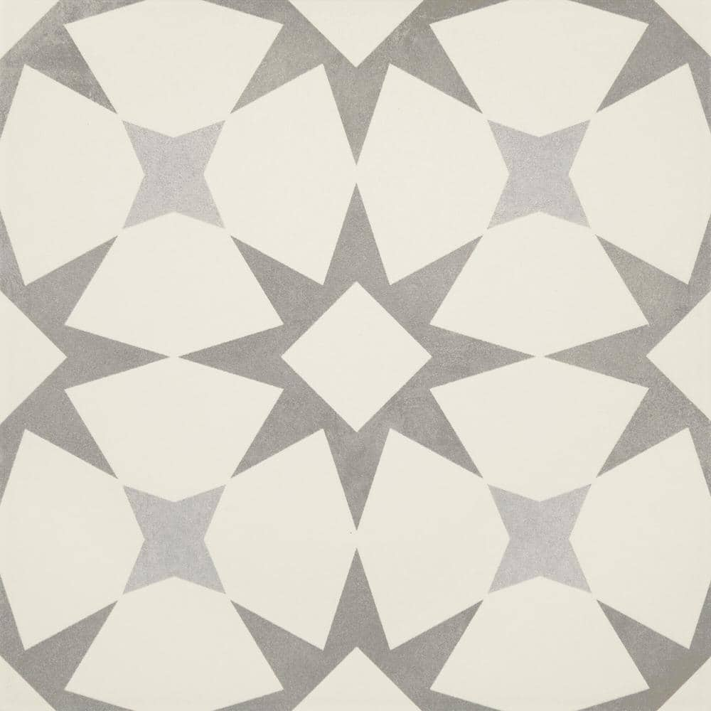 Daltile Memoir Cosmo Grey 12 in. x 12 in. Glazed Ceramic Floor and Wall Tile (16.49 sq.ft./case)