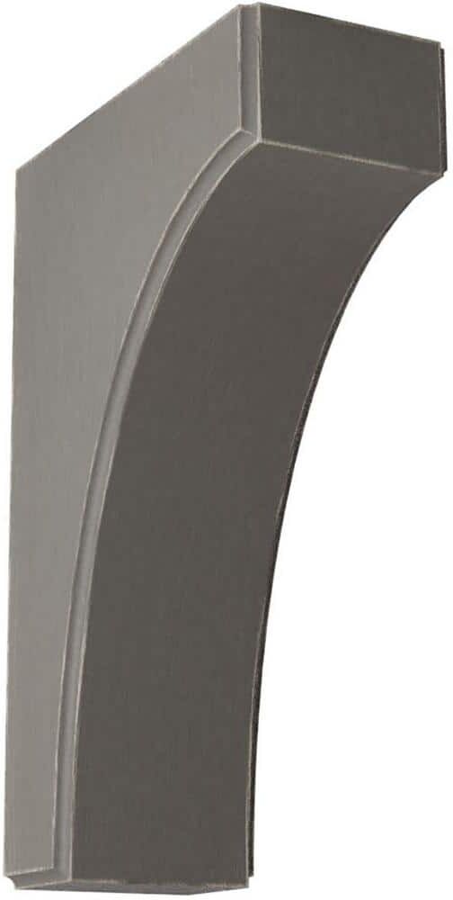 Ekena Millwork 3-1/2 in. x 12 in. x 8 in. Reclaimed Grey Clarksville Wood Vintage Decor Bracket