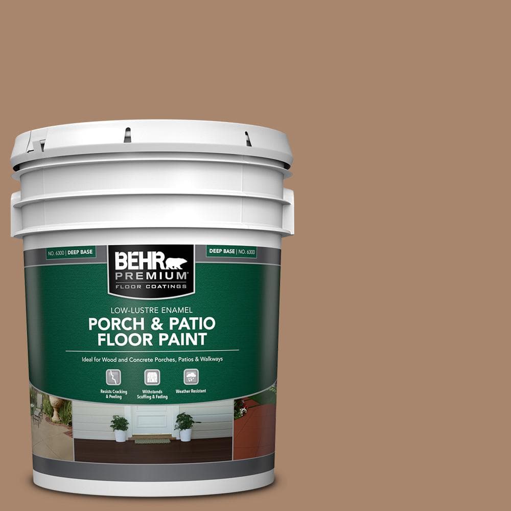 BEHR PREMIUM 5 gal. #ECC-59-1 Antique Chest Low-Lustre Enamel Interior/Exterior Porch and Patio Floor Paint