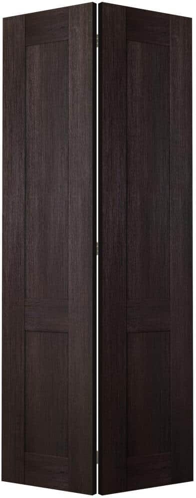 Belldinni Vona 07 R 48 in. x 79.375 in. Solid Core Composite Veralinga Oak Finished Wood Bifold Door with Hardware