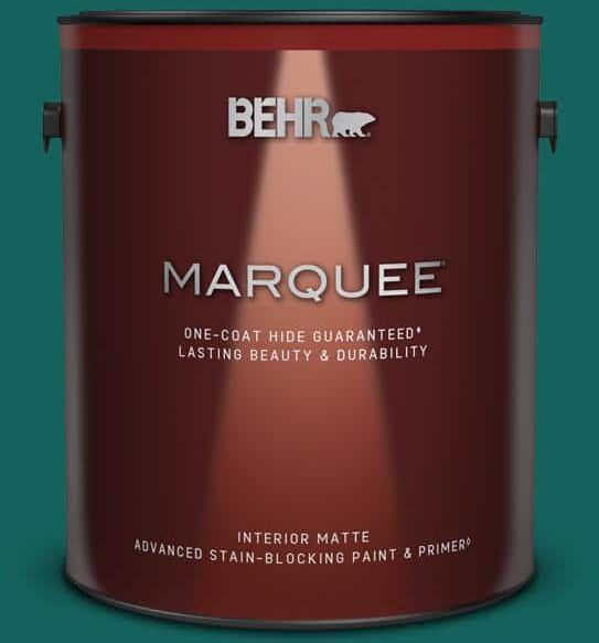 BEHR MARQUEE 1 gal. #S-H-490 Billiard Table Matte Interior Paint & Primer