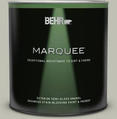 BEHR MARQUEE 1 qt. #N370-3 Light Year Semi-Gloss Enamel Exterior Paint & Primer