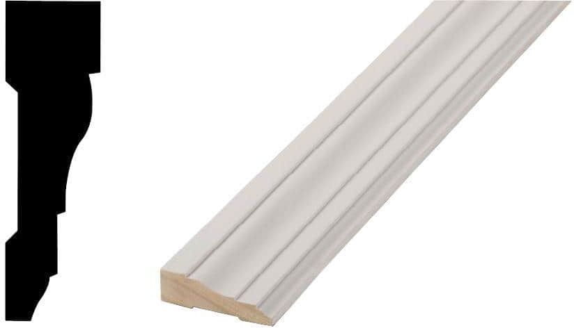 Woodgrain Millwork Pro Pack 366 11/16 in. x  2 1/4 in. x  84 in. Primed Finger Jointed Casing (5-Pack − 35 Total Linear Feet)