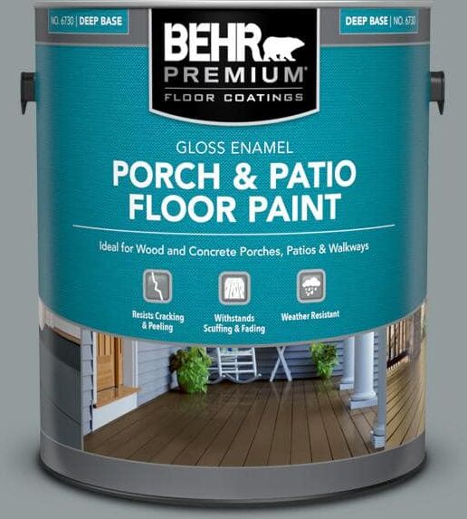 BEHR PREMIUM 1 gal. #720F-4 Stone Fence Gloss Enamel Interior/Exterior Porch and Patio Floor Paint