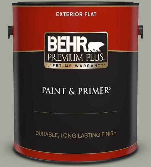 BEHR PREMIUM PLUS 1 gal. Home Decorators Collection #HDC-AC-18 Garden Promenade Flat Exterior Paint & Primer