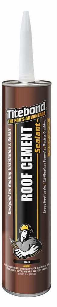 Titebond 10.3 Oz. Black Roof Cement Sealant (12-Pack)