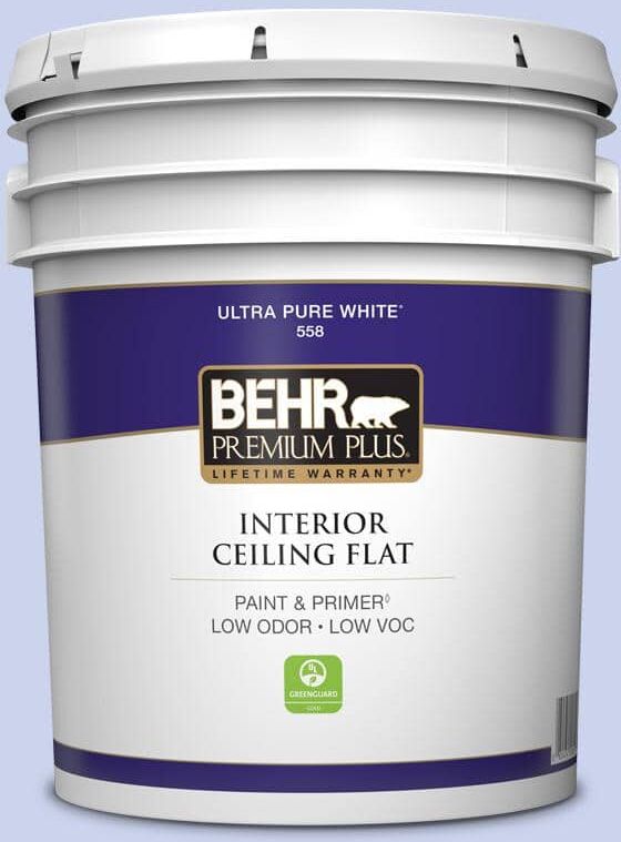 BEHR PREMIUM PLUS 5 gal. #P540-2 Garden Fairy Ceiling Flat Interior Paint