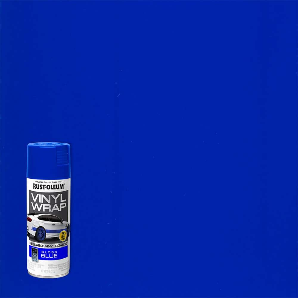 Rust-Oleum Automotive 11 oz. Vinyl Wrap Gloss Brilliant Blue Peelable Coating Spray Paint (Case of 6)