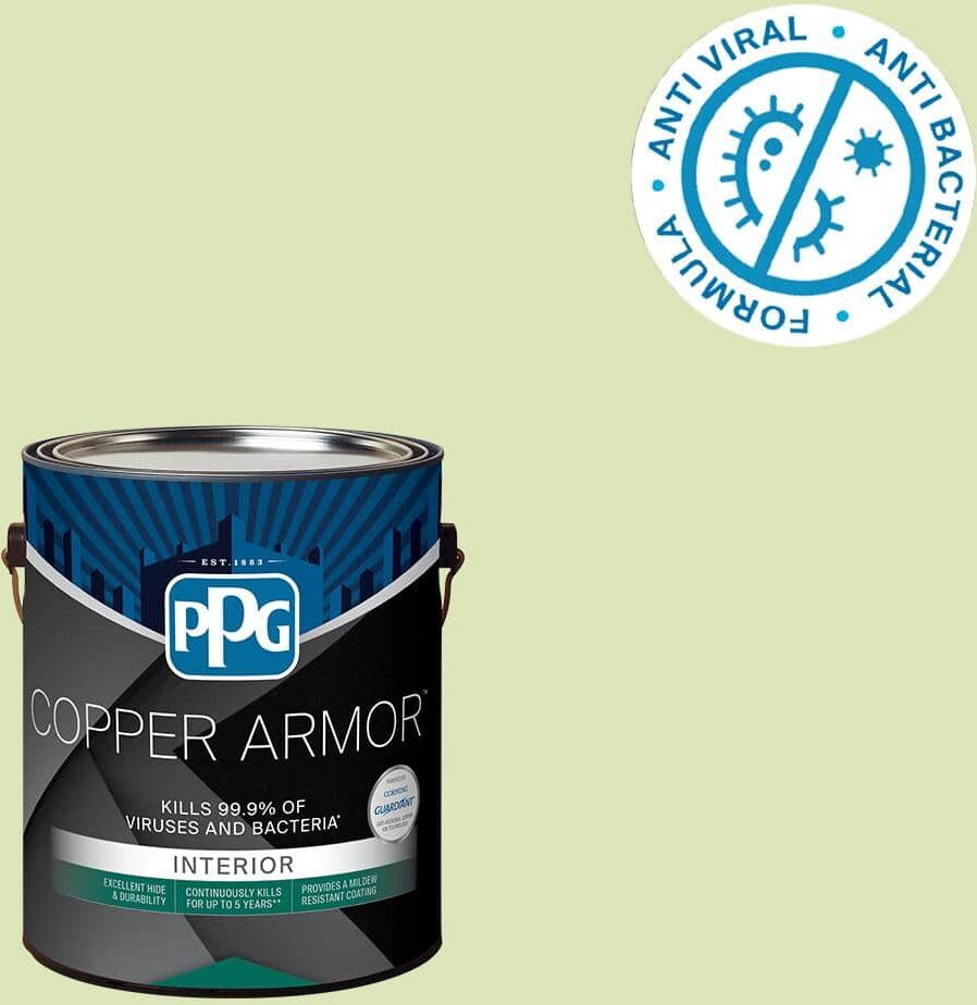 COPPER ARMOR 1 gal. PPG1222-3 Aloe Vera Semi-Gloss Interior