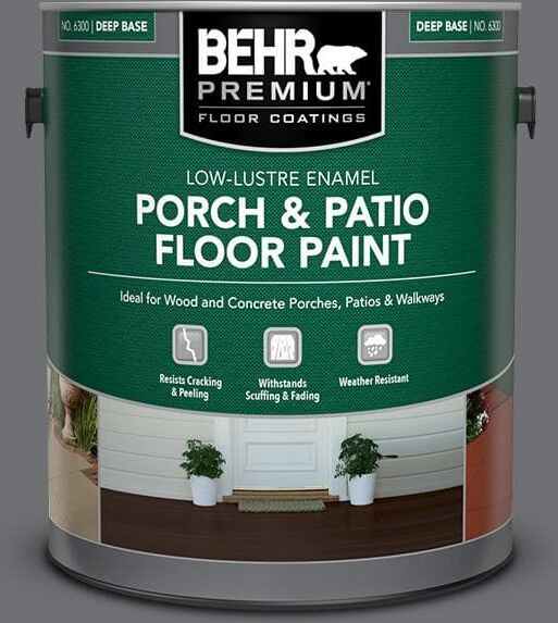 BEHR PREMIUM 1 gal. #PPU18-03 Antique Tin Low-Lustre Enamel Interior/Exterior Porch and Patio Floor Paint