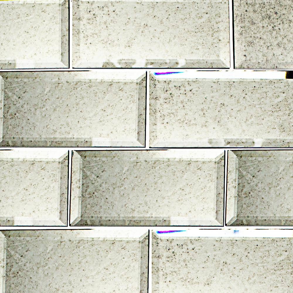 Ivy Hill Tile Vintage Mirror Beveled 3 in. x 6 in. Glass Wall Tile (32 Pieces, 4 sq. ft./Case)