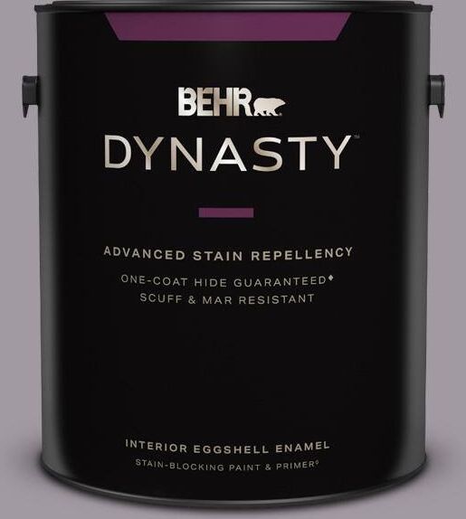 BEHR DYNASTY 1 gal. #N570-3 Art Nouveau Glass One-Coat Hide Eggshell Enamel Interior Stain-Blocking Paint & Primer