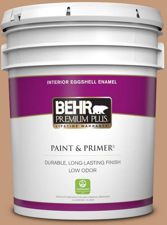 BEHR PREMIUM PLUS 5 gal. Home Decorators Collection #HDC-AC-02 Copper Moon Eggshell Enamel Low Odor Interior Paint & Primer