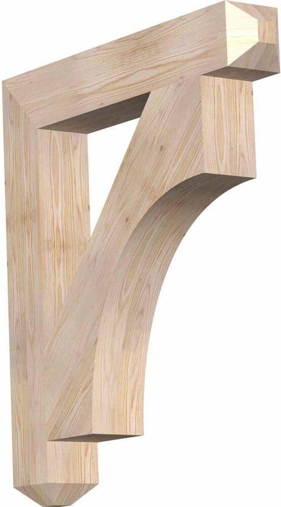 Ekena Millwork 5-1/2 in. x 40 in. x 36 in. Douglas Fir Westlake Craftsman Smooth Bracket